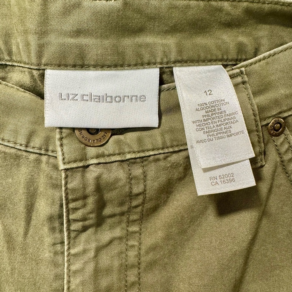 Liz Claiborne Olive Green Skirt - Picture 2 of 4